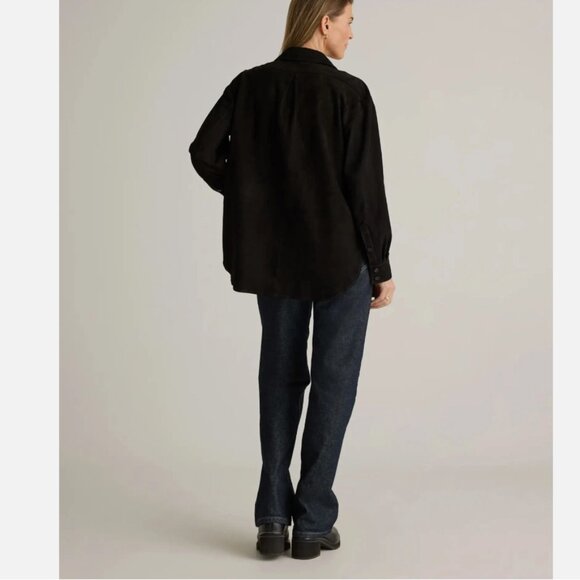🖤 Quince Suede Overshirt Button Down – Size Small (Sold Out!) - Picture 2 of 8